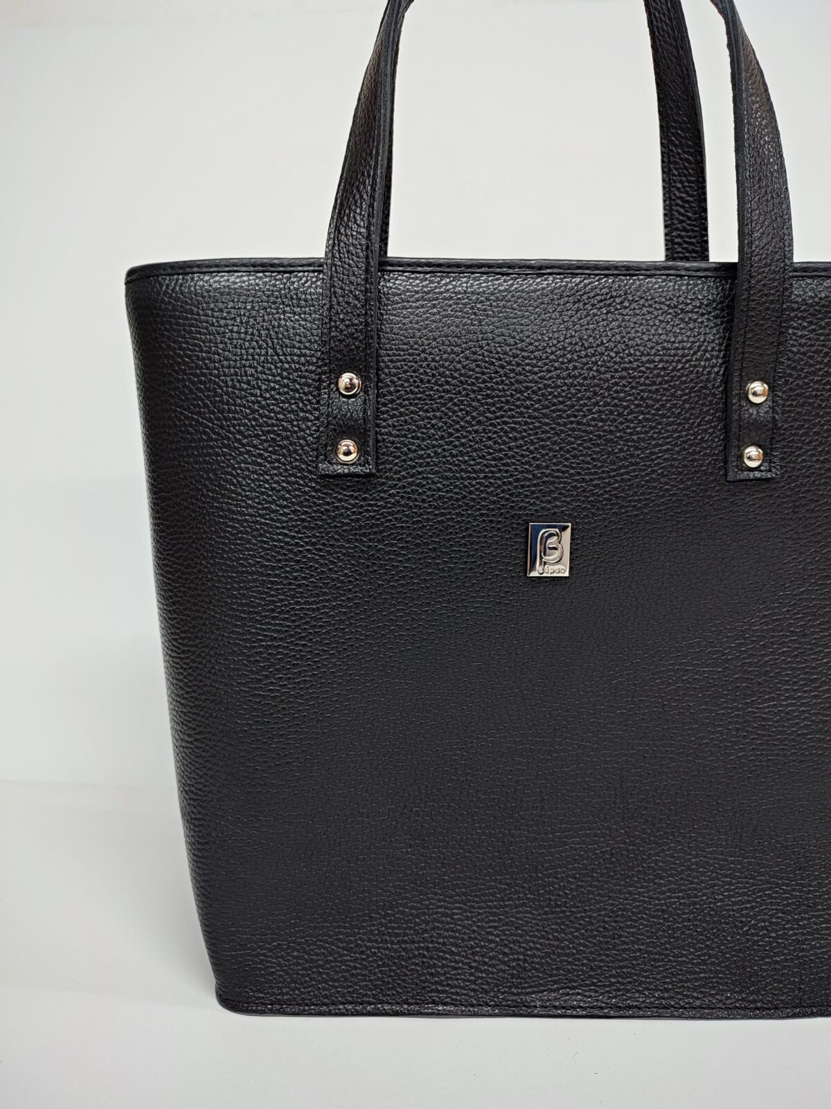 Classic Grained Leather Tote - Image 2