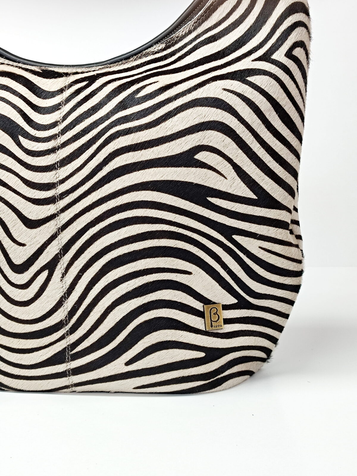 Leopard Genuine Leather Hobo Bag - Image 4