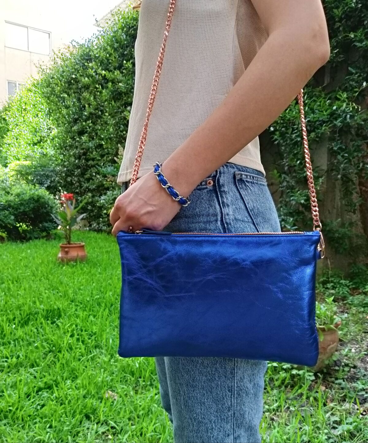 Metallic Diamond Clutch - Image 2