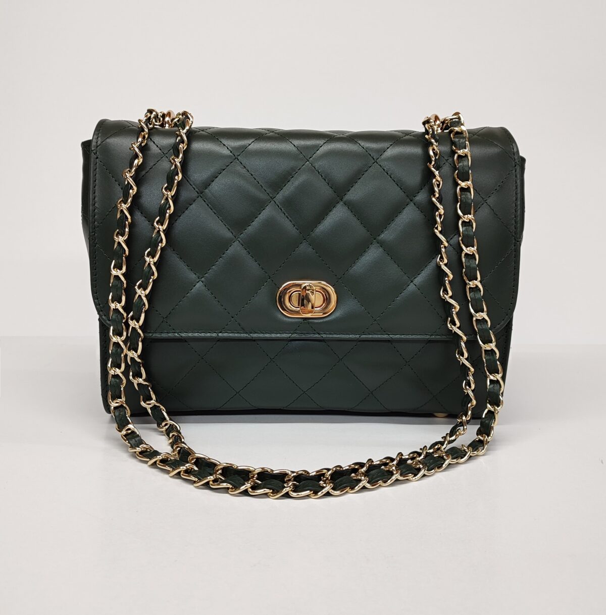 Quilted Gem Flap Bag - Image 6