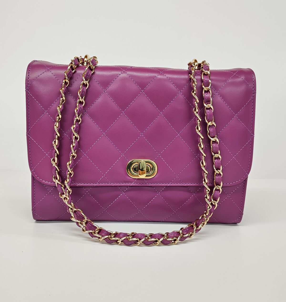 Quilted Gem Flap Bag - Image 4