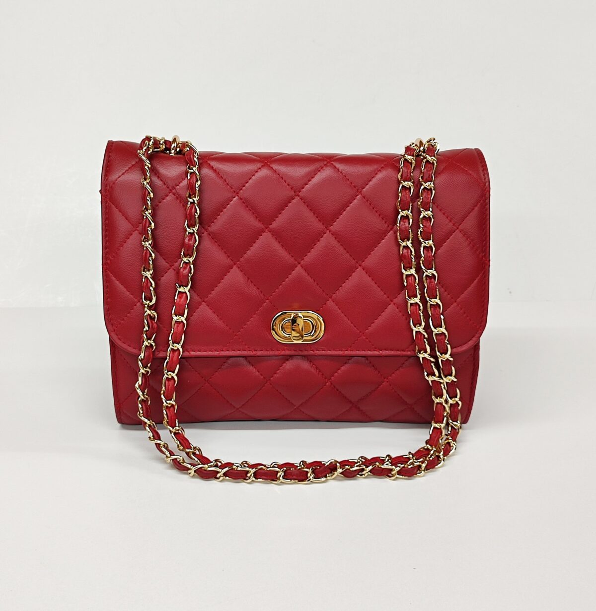 Quilted Gem Flap Bag - Image 3