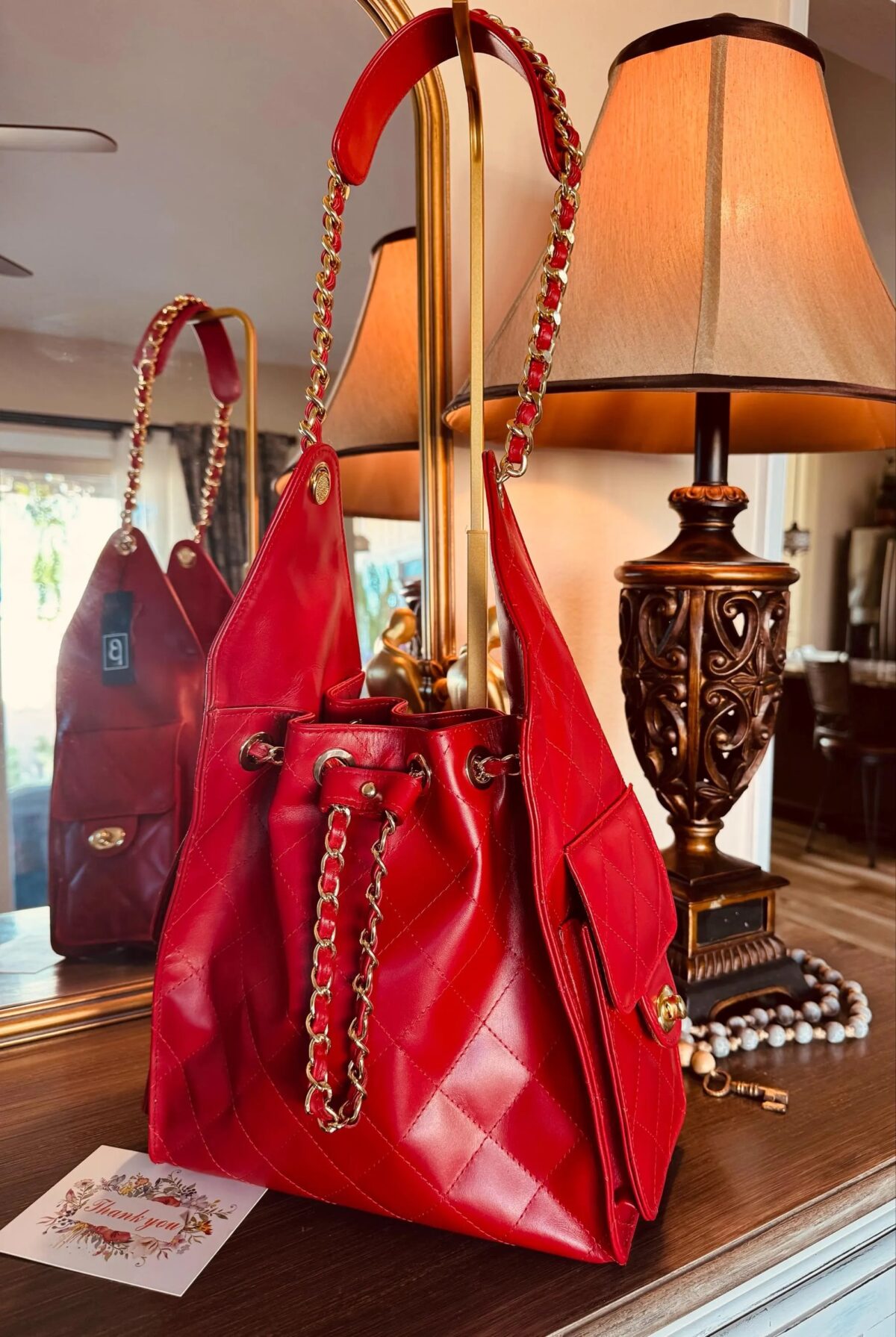 Luxury Bucket Bag (Medium Size) - Image 4