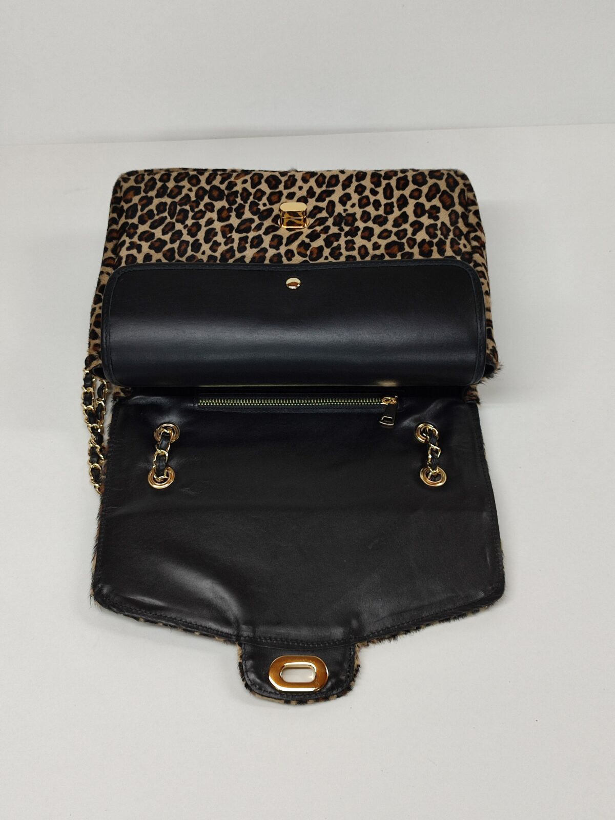 Leo Fur Max Leather Bag - Image 4