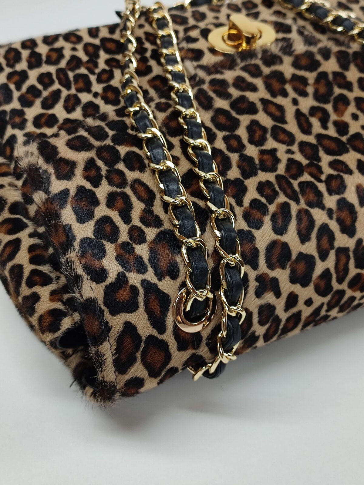 Leo Fur Max Leather Bag - Image 8