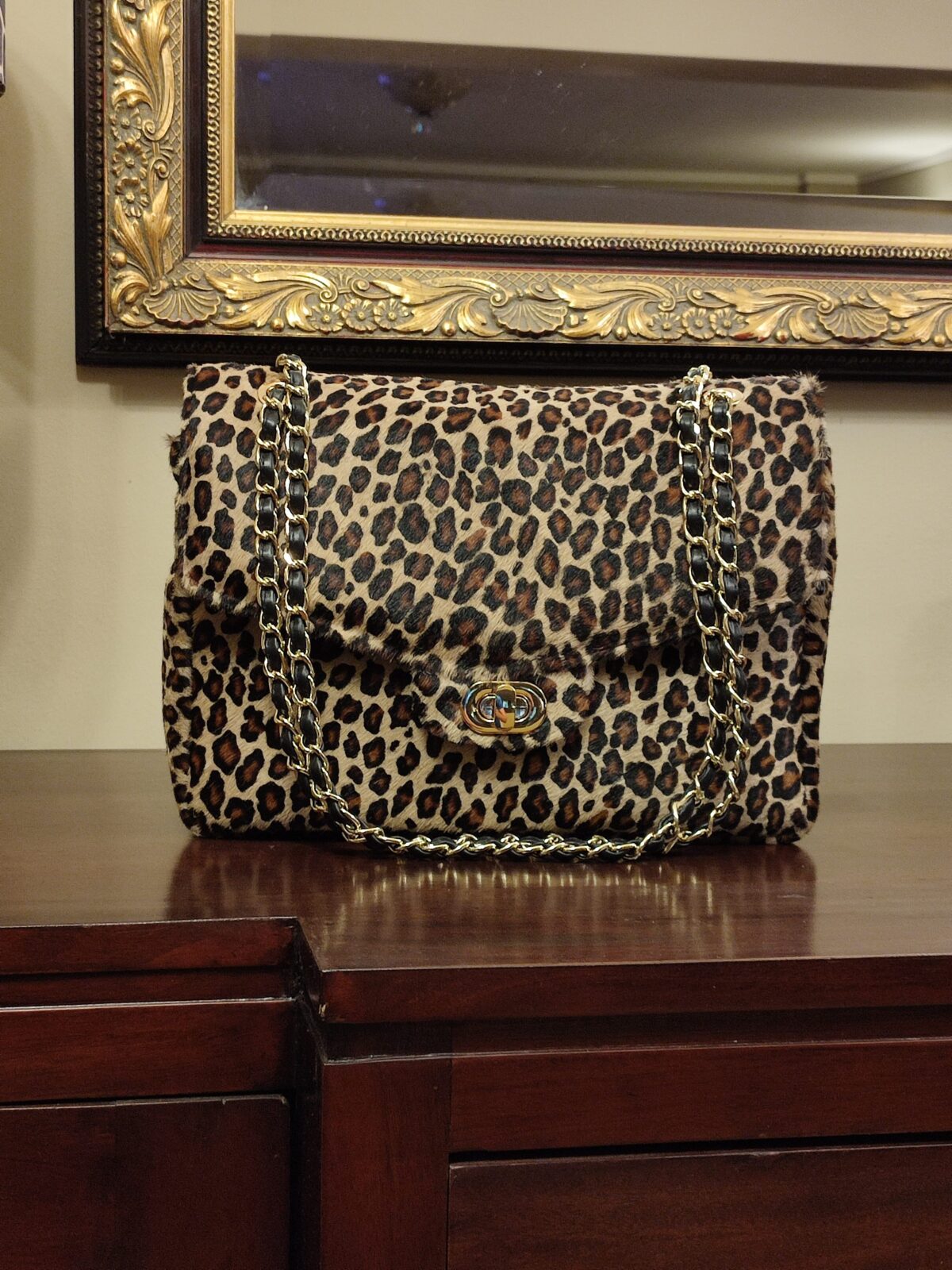 Leo Fur Max Leather Bag - Image 2