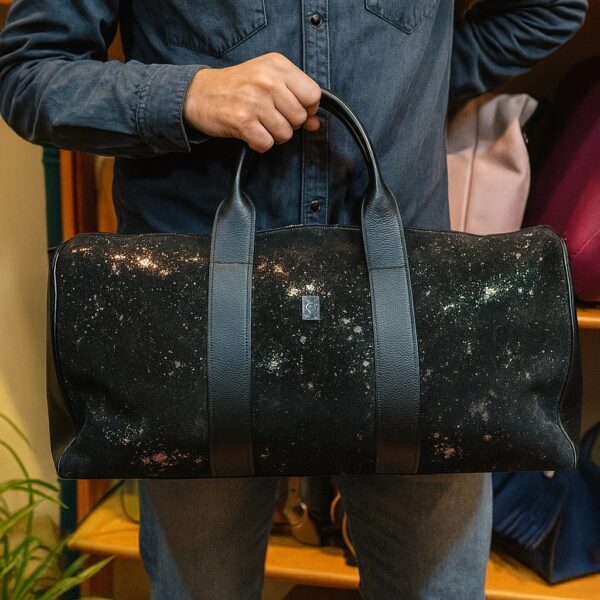 Black Steel Duffle Bag