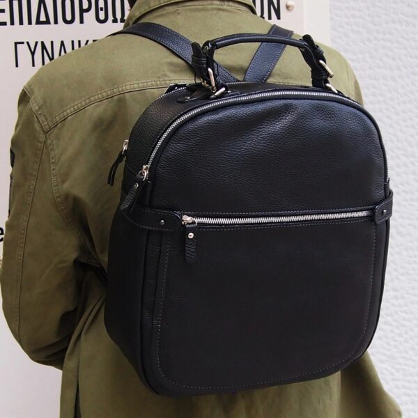 Large Leather Urban Backpack