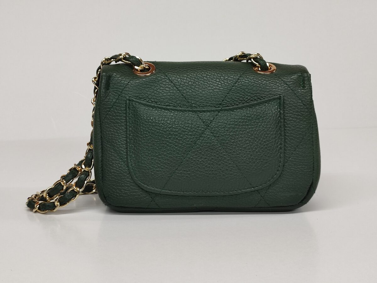 Small Boxy Grained Leather Purse - Image 7