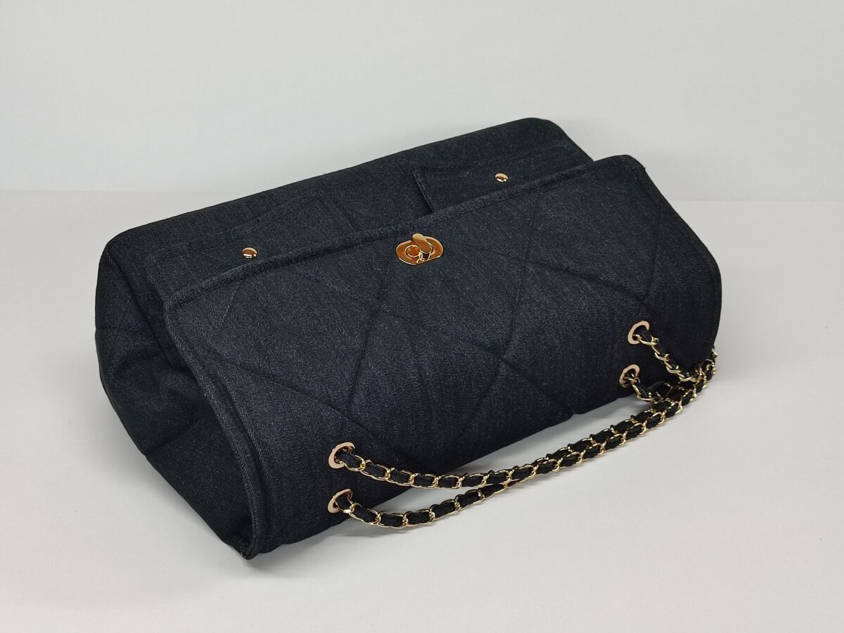 XXL Denim Flap Bag - Image 10