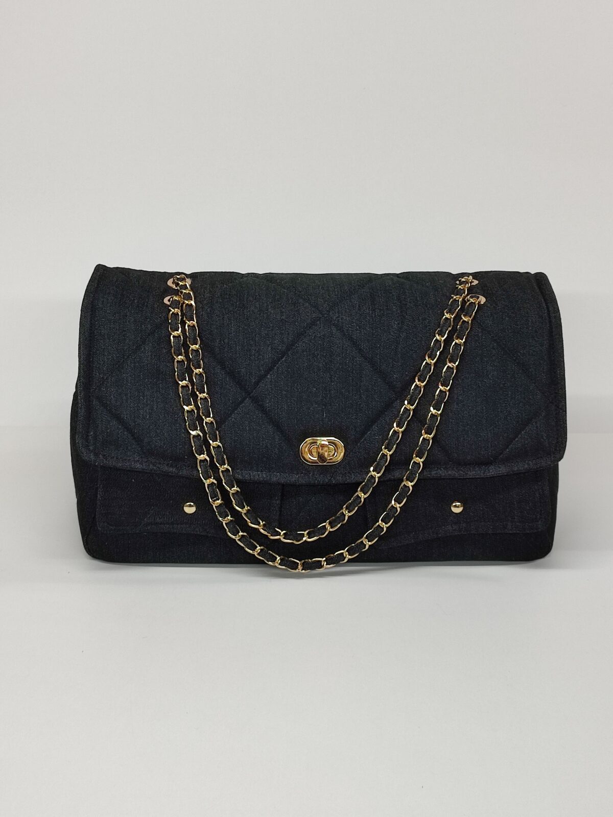 XXL Denim Flap Bag - Image 2