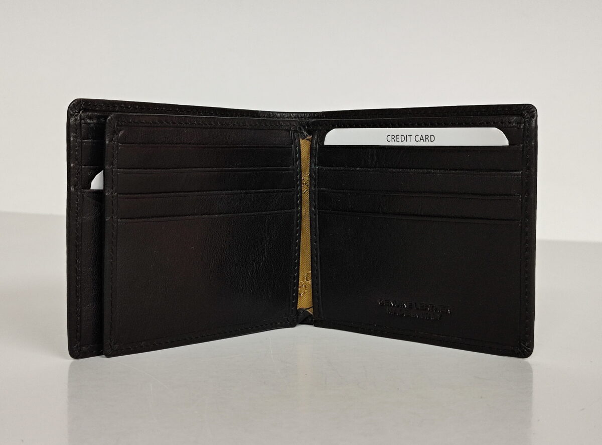 Genuine Leather Black Wallet - Image 2