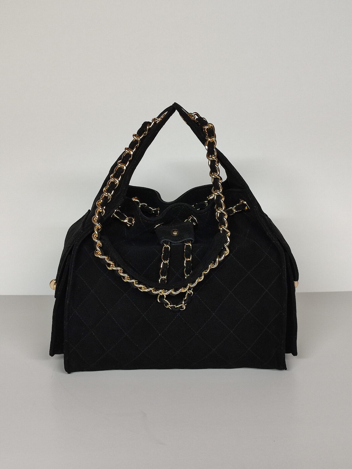 Luxury SUEDE Bucket Bag (Medium Size) - Image 4