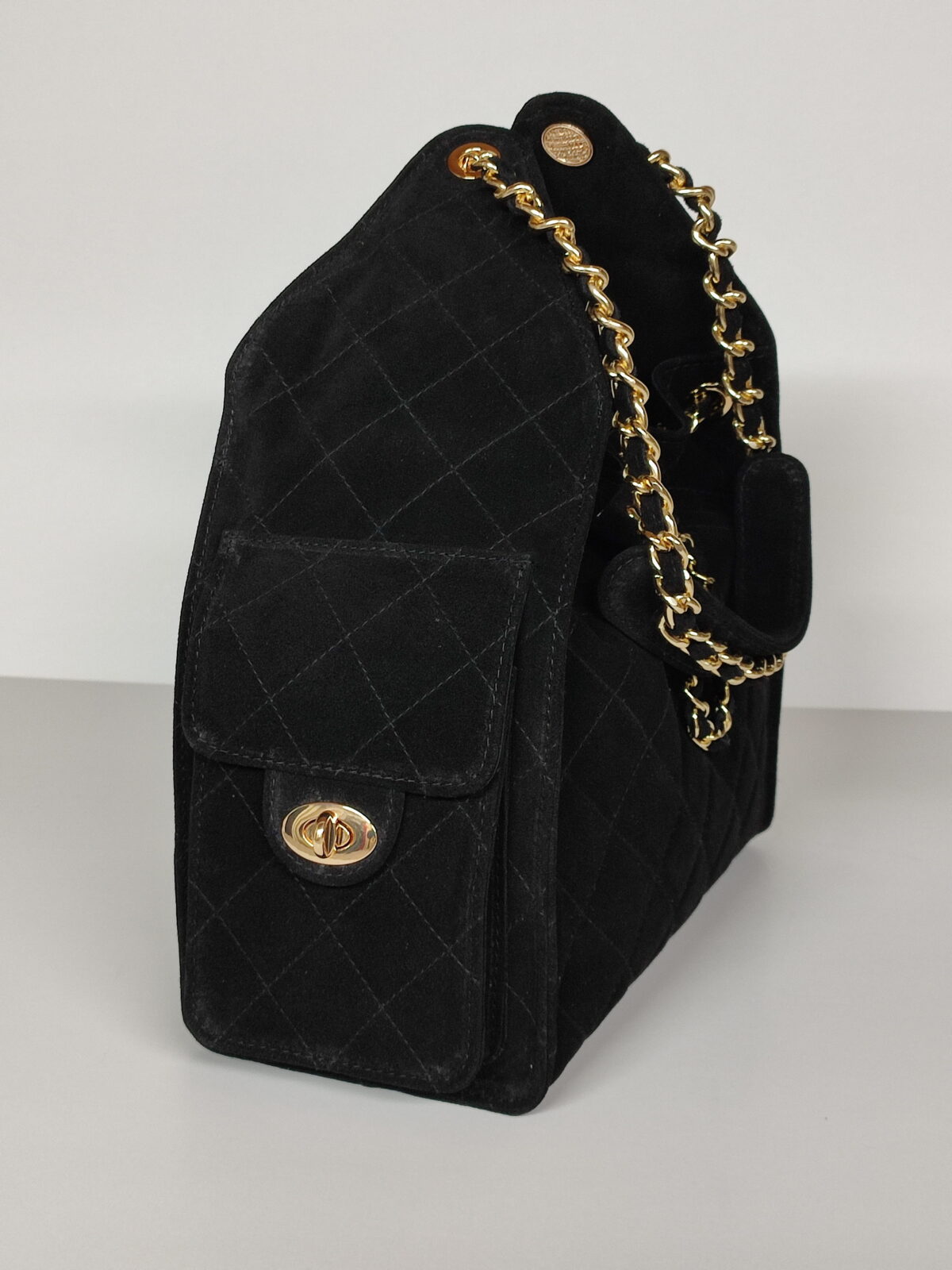 Luxury SUEDE Bucket Bag (Medium Size) - Image 10