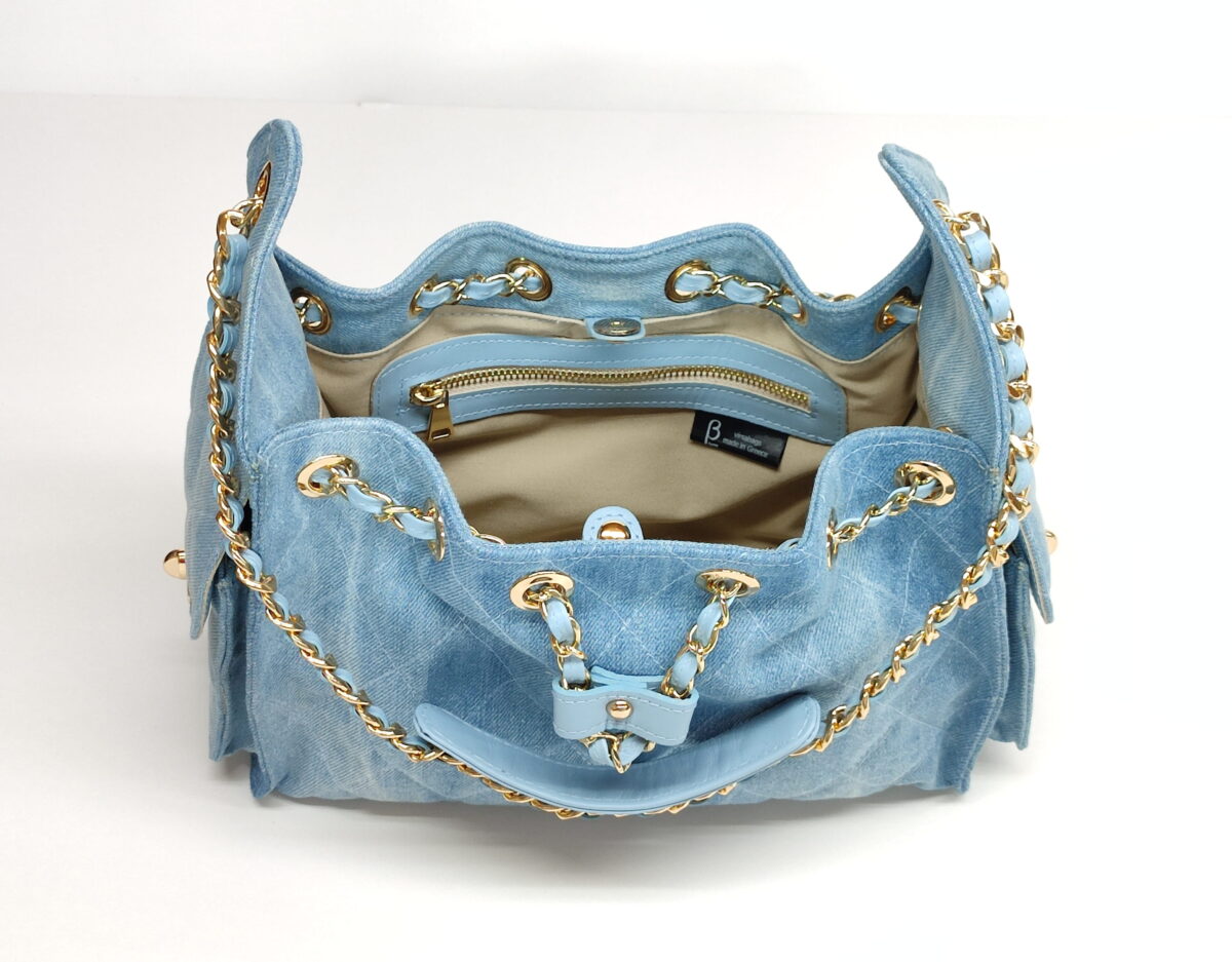 Jeans Luxury Bucket Bag (Small Size) - Image 3