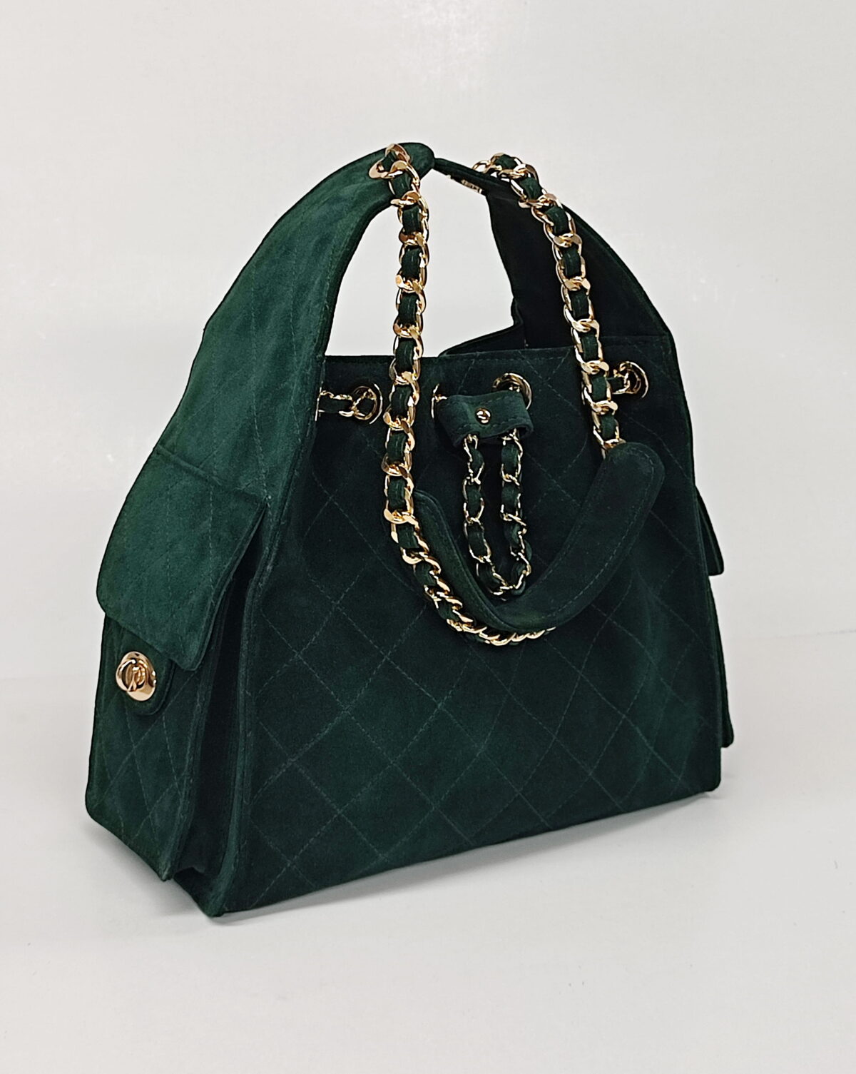 Luxury SUEDE Bucket Bag (Medium Size) - Image 7