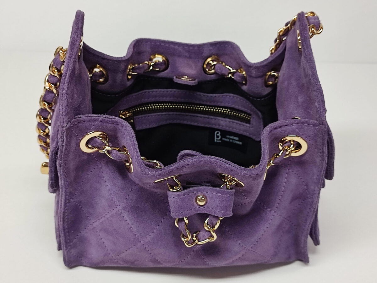Luxury SUEDE Bucket Bag (Mini Size) - Image 3