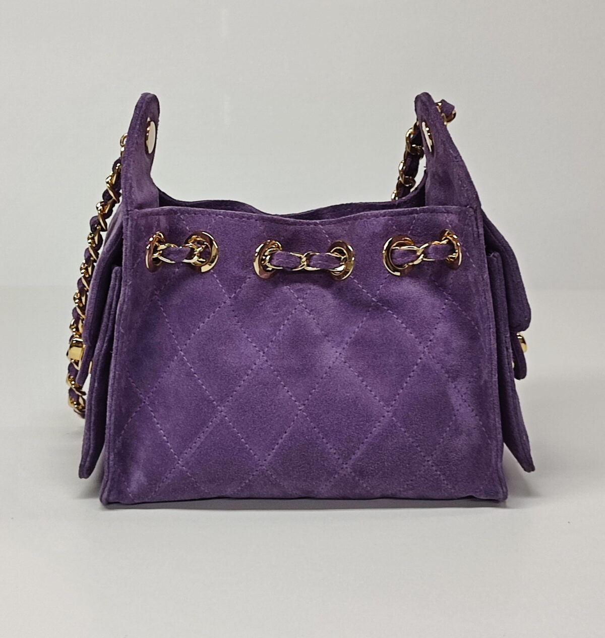 Luxury SUEDE Bucket Bag (Mini Size) - Image 8