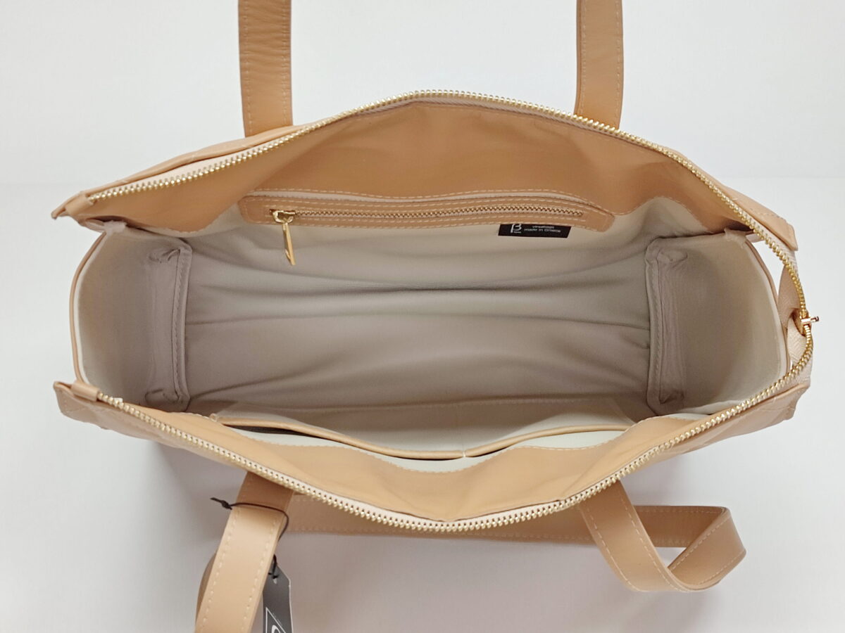 XL Beige Shopper Bag - Image 3