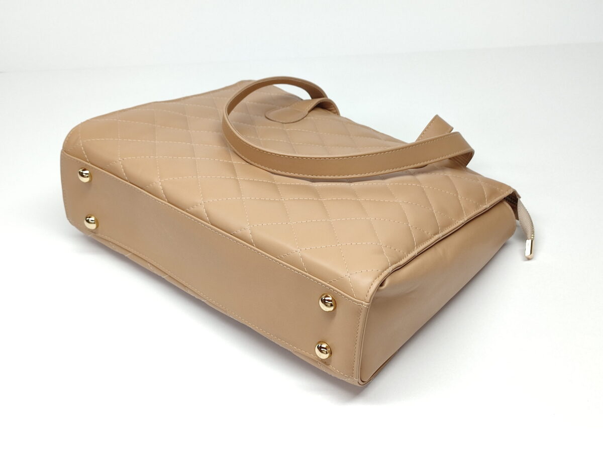 XL Beige Shopper Bag - Image 5