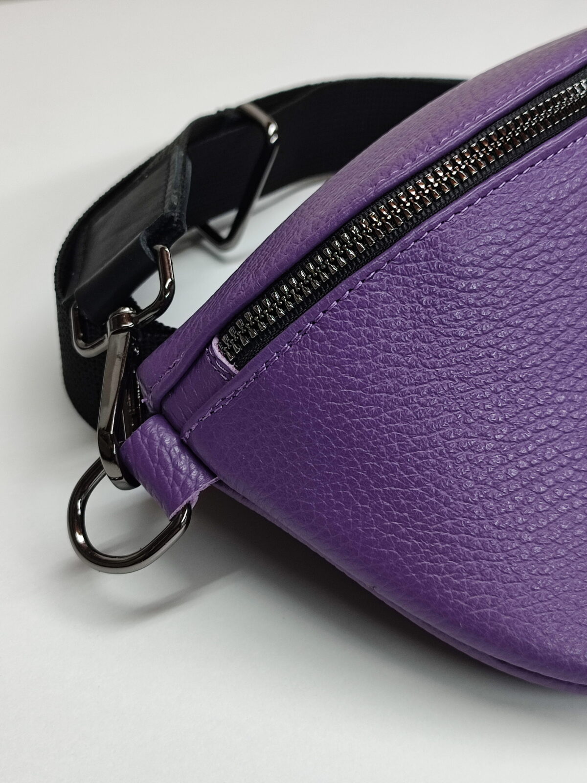 Classic Grained Leather Festival Bag - Image 4