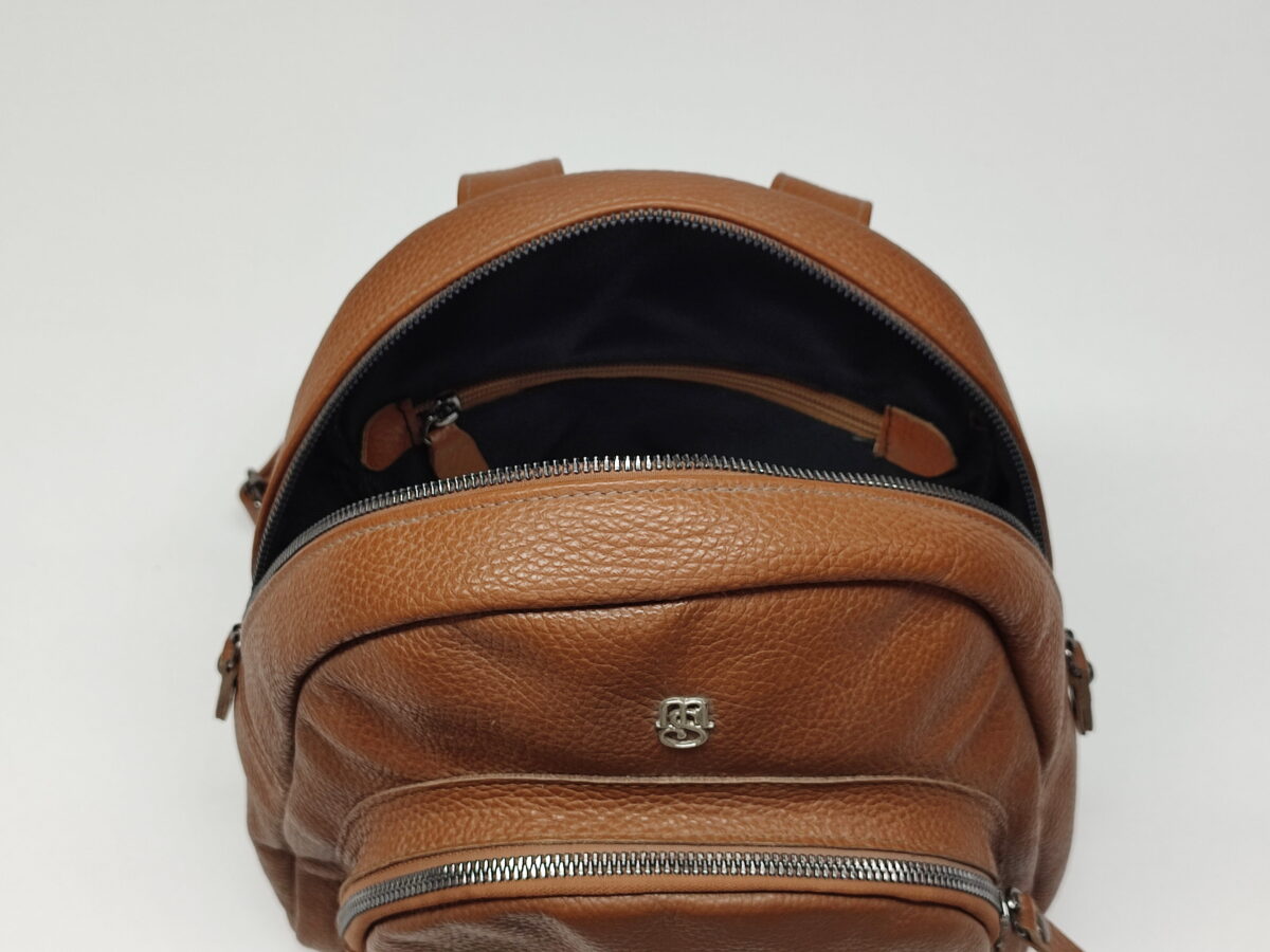 Genuine Leather Small Backpack - Image 5