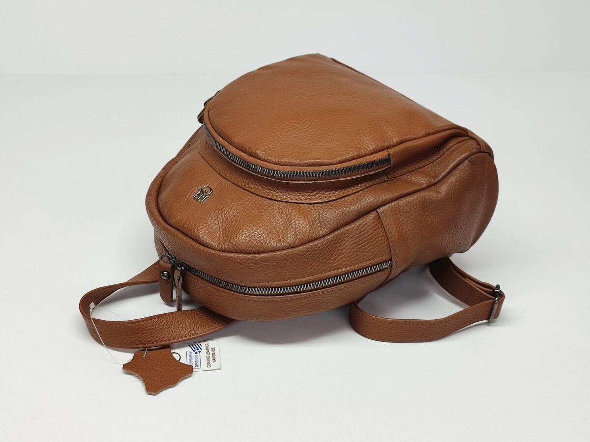 Genuine Leather Small Backpack - Image 6