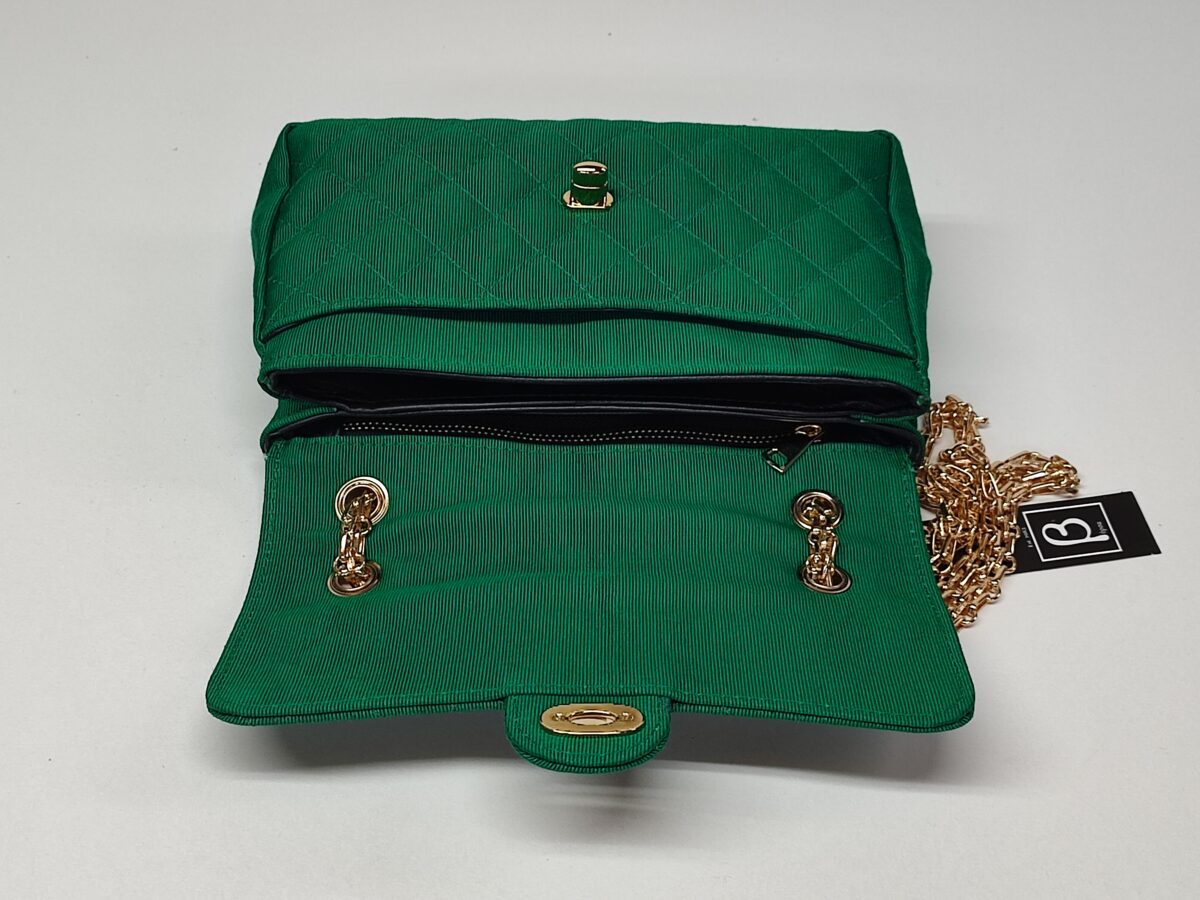 Grosgrain Green Flap Bag - Image 5